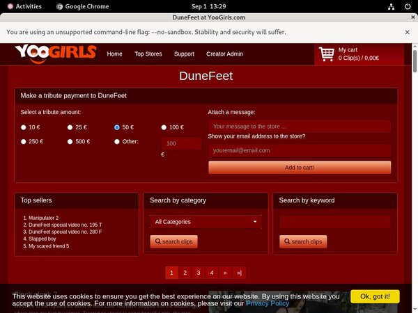 Dunefeet Epoch Paypal