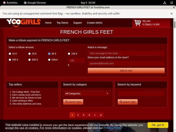 FRENCHGIRLSFEET Mit Sofort
