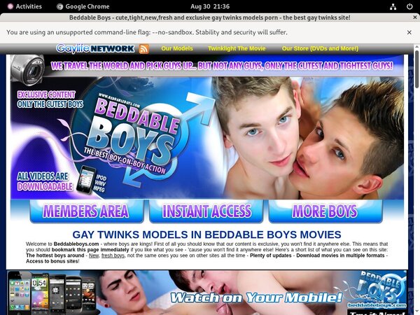 Free Password To Beddable Boys