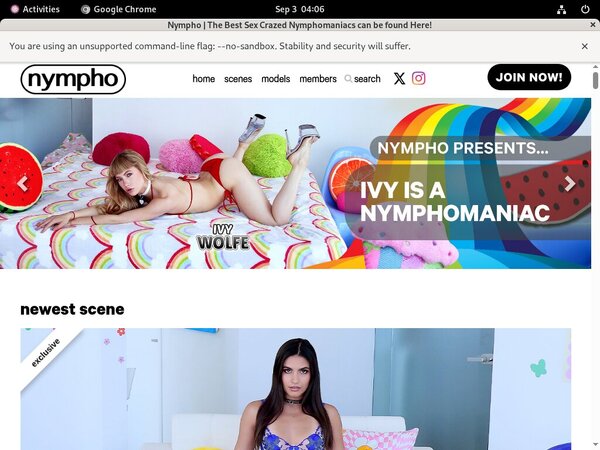 Login Nympho Free