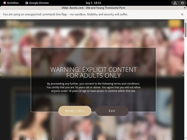 Oldje 3Some Porn Login
