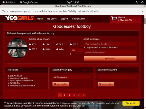 Trial Goddessesfootboy Membership